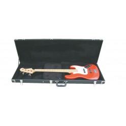 DIMAVERY Wooden Case for E-Bass, rectangular